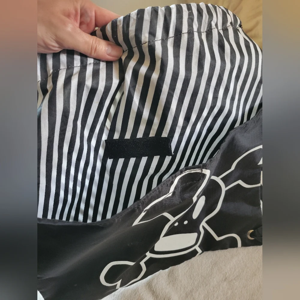 Paul Frank | Cute VTG Black/White Skull Drawstring Backpack Sling Bag